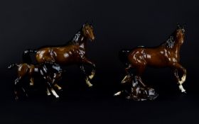 Beswick Horse Figures. Four in total. ''Spirit of The Wind'' Model No 2688. Designer Graham