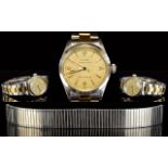 Rolex- Gents Midi Size Oyster Royal - Mechanical Steel Hand Wind Wrist Watch, with Attached Later