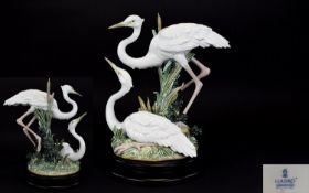 Lladro - Stunning Porcelain Figure Group ' Marshland Mates ' Model Num 5691. Sculptor Salvador