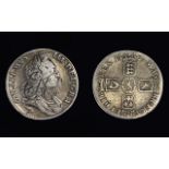 William III Silver Crown. Date 1695. Good Coin - Please See Photos to Make Own Judgement.