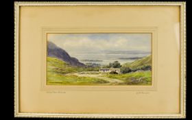 George W Morrison Original Watercolour 'Spelga Pass, Mournes' Early 20th century framed