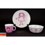 Bodum Three Piece Porcelain Baby Breakfa