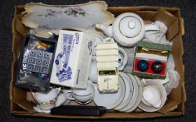 Box of Assorted Ceramics and Collectable