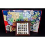 Framed American Civil War Stamp Collecti