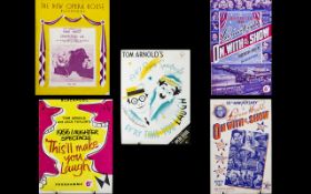 Blackpool Entertainment And Theatre Interest A Large Collection Of Vintage Theatre Programmes Over
