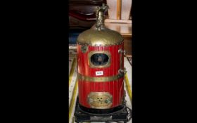 Early to Mid 20thC Brass Steam Boiler unmarked and untested. Height 24 inches.