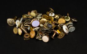 A Collection of Victorian Cufflinks and Studs