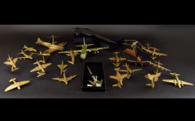 A Collection of Military Aircraft Models, Including US Air Force 17974, 61-PA, X4590,