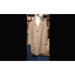 A Gentleman's Vintage Heavyweight Wool Coat Single breast camel wool coat with brown satin and wool