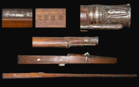 INDIAN MATCHLOCK GUN (TORADOR), 19thC, Jaipur armoury marks 'JPR EXR ,