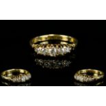 Antique 18ct Gold 5 Stone Diamond Ring,