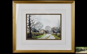 Larry Rushton (1919-1994) Original Watercolour Framed and mounted under glass, an original