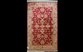 A Large Woven Silk Carpet Large Zeigler carpet,