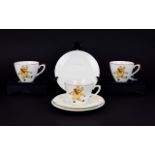 Three Cups and Assorted Saucers Teddy Bear Babyware together with Bodum Three Piece Porcelain Baby