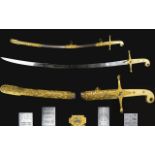 British 11th Hussars (Prince Albert's Own) Officers Mameluke Sword A rare example dating from