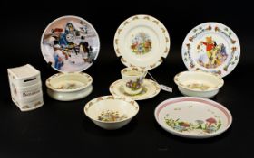 Collection of Bunnykins Pottery to include breakfast bowls, plates, cup,