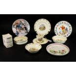 Collection of Bunnykins Pottery to include breakfast bowls, plates, cup,