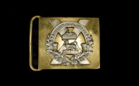 Gordon Highlanders Brass Belt Clasp. Marked Egypt / India.