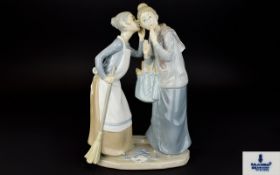 Lladro Porcelain Figure Group ' The Gossips ' Model No 4984. Sculpture Jose Roig.