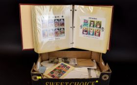Album Containing A Collection Of Democratic People's Republic of Korea Stamps, Mint & Used Sheets.