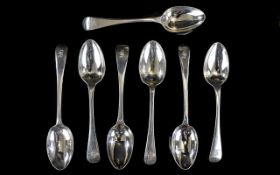 Early Set of George V Silver Teaspoons ( 7 ) Seven In Total - No Box.