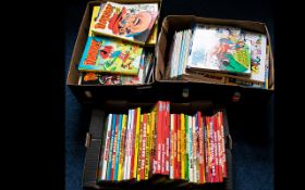 A Large Collection Of Childrens Annuals To include, The Dandy, Beano, Roy Of The Rovers,