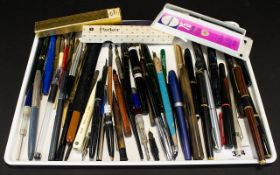 A Good Collection of Assorted Pens including fountain and ball pens, some period,