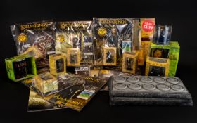 A Collection Of Lord Of The Rings Items Including Lets hunt some orc stein glass,