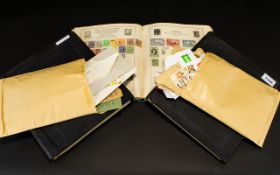 Three Stamp Albums Containing Mostly Early to Mid 20thC GB & Commonwealth Stamps,