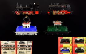 Fleischmann HO Gauge Die Cast Models ( 4 ) In Total - All Comes with Original Boxes.