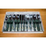 Royal Albert Old Country Roses Boxed Canteen of Cutlery 'Monogram' stainless steel. Six Place