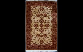 A Large Woven Silk Carpet Large Zeigler carpet,