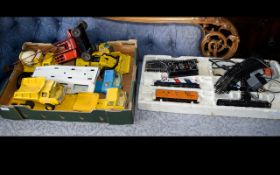 A Collection of Die Cast to include Tonka, model of 4 ton crane etc.