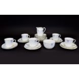 Art Nouveau Design Part Tea Service By New Chelsea Staffordshire Twenty seven pieces in total to