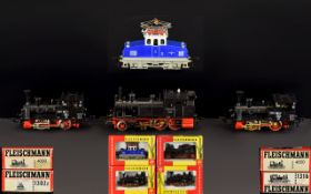 A Collection of Fleischmann 1960's / 1970's Model Locomotives & Boxed ( 4 ) Four In Total.