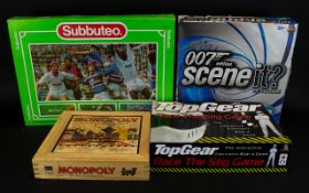 A Collection Of Games To include Monopoly, Top Gear race the stig game,