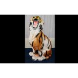 Large Pottery Fireside Tiger Figure height 31 inches.