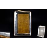 Art Nouveau Period Large and Plain Photograph Frame with Polished Oak Back and Splat.