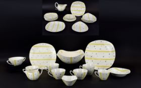 Midwinter Stylecraft Fashion Tableware (35) assorted pieces. Hollywood design Elestree pattern,