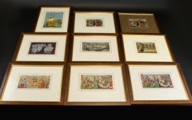 A Large Collection Of Woven Silk Decorative Images By Brocklehurst Of Macclesfield Ten items in