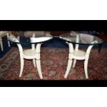 Contemporary Italian Occasional Tables By Turri Set of 2 tables in the 'Meris' design by Italian