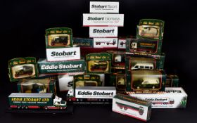 A Collection of Eddie Stobart Boxed Cars including Atkinson 3 Axle Dropside, Ford Escort Van 58304,