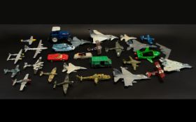 A Collection Of Well Used Model Planes And Cars To include TW-5 Ford,