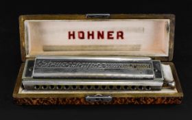 Vintage Hohner 64 Chromonica Professional Harmonica with 4-octave range,