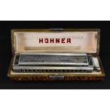 Vintage Hohner 64 Chromonica Professional Harmonica with 4-octave range,