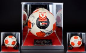 Liverpool Football Club Interest Rare Autographed Crown Paints Sponsor Ball 1983/84 A rare and