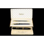 Parker Fountain Pent and Matching Propelling Pencil Set. c.1970's. Original Parker Box.