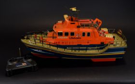 Toy RNLI Model of a Lifeboat with remote control. 18 inches in length.(untested).