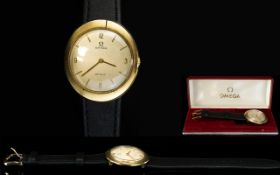 Omega Deville- Gentleman's 9ct Gold Cased Mechanical Wrist Watch. c.1960's/70's.