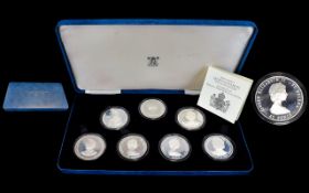 Royal Mint - Ltd Edition Queen Elizabeth The Queen Mother Proof Silver Coin Set.